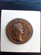 MONETA IMPERIALE ROMANA - ASSE IMPERATORE NERONE (54-68 d.C.)  Vittoria sul R