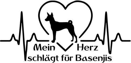Basenji adesivo auto - basenji,