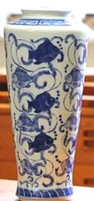 vaso blu e bianco importazione