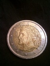 2 EUROS ITALIE DANTE 2002