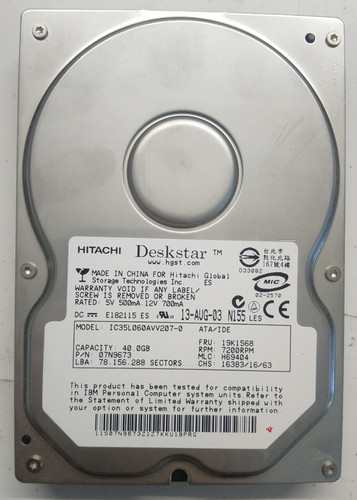 Hitachi deskstar 40gb - deskstar,