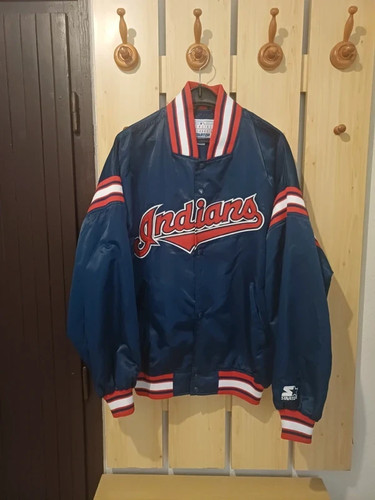 Giacca raso cleveland indians - giacca,