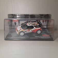Modellino Statico Citroen DS3 WRC Loeb/Elena (2013) Rally Auto Bianco Scala 1:43