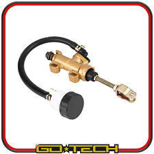 POMPA FRENO POSTERIORE MOTO CROSS ENDURO MOTARD Oro UNIVERSALE con SERBATOIO