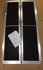 Rampa per Sedia a Rotelle Portatile 5FT, Rampa Antiscivolo in Alluminio Pieghevole per Handicap