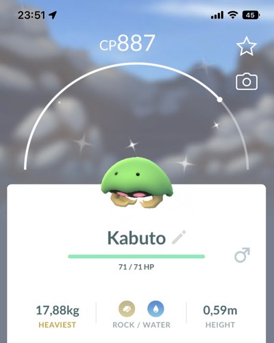 Shiny kabuto pokemon gen1 - shiny,