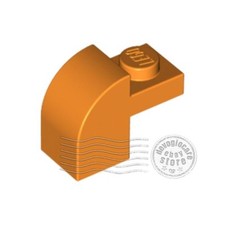 1x LEGO 6091, Slope Curved Curved Top 2x1x1 1/3 Orange | 4212445 4585496