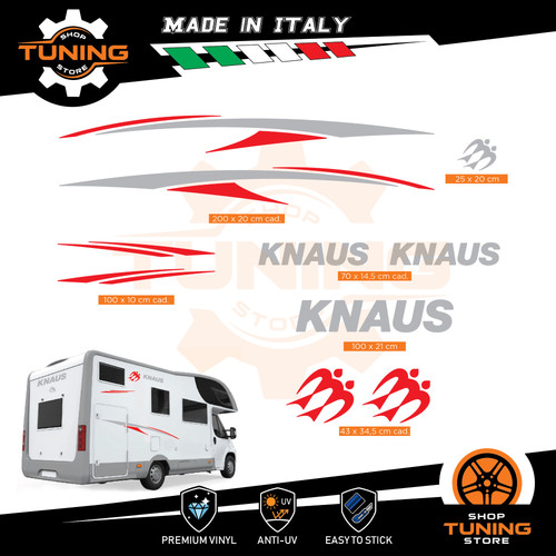 Kit adesivi camper knaus - kit,