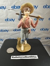 Modellino plastica giocattolo Wilton vintage 1972 Kid Farmer - Huckleberry Finn