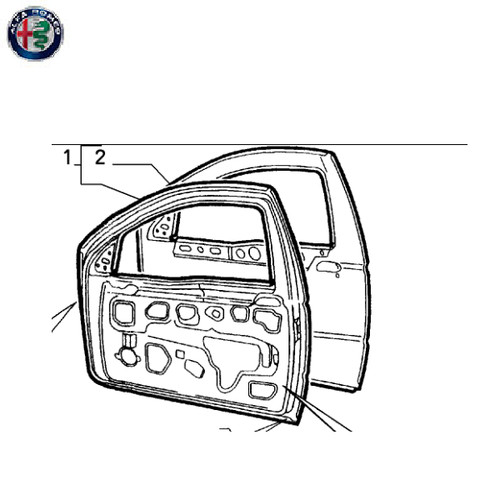 Portiera anteriore alfa romeo - portiera,