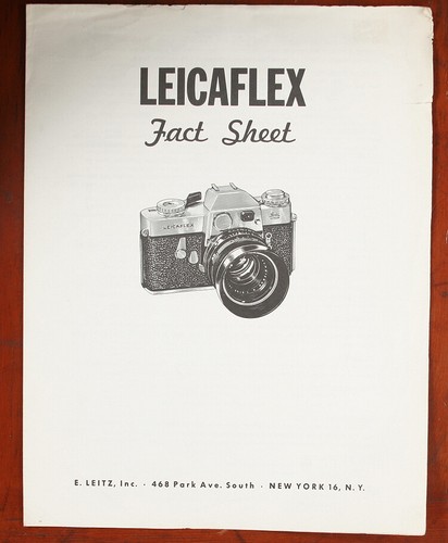 Leicaflex scheda informativa - scheda,