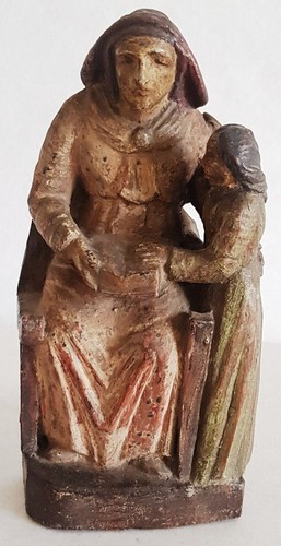 Antica statua legno - antica,
