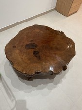 Tavolo Tondo Antico Piano Intarsiato in Acero Fine 800 Italia Originale