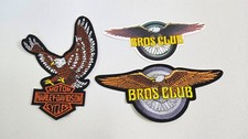 Harley-Davidson Motorcycles Eagle Patch & Bros Club Eagle Patch + Adesivo