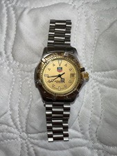 OROLOGIO UOMO TAG HEUER 964.013 PROF 2000 QUARZO ORO funzionante batteria nuova