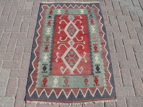 Tappeto kilim vintage - tappeto,
