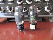 6L6 GA  Haltron made in England 1 National Union  USA  2 valvole Usate USED