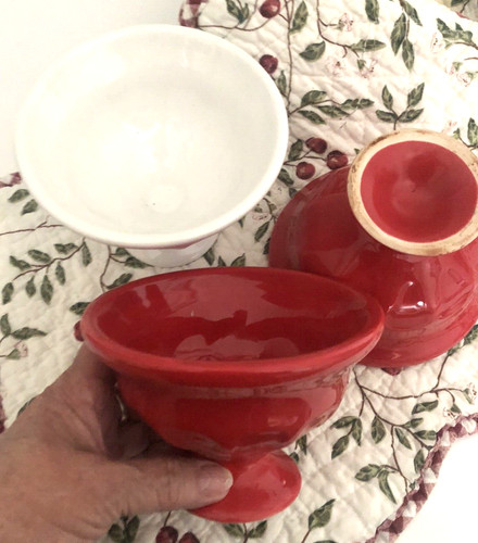 Set ciotole piedistallo - set,