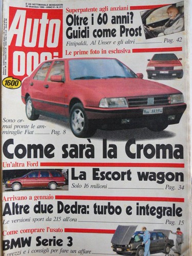 Auto oggi 211 1990 fiat - oggi,