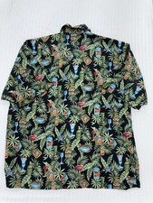 Camicia hawaiana Concepts nera