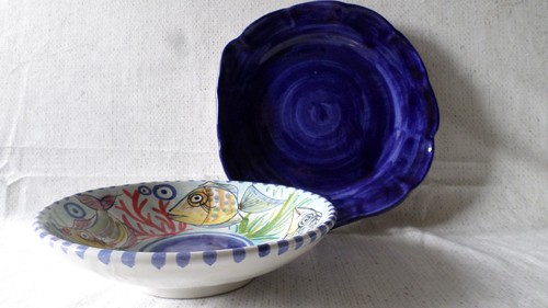 Set piatti decoro acquario - set,