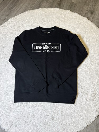 Felpa girocollo love moschino - girocollo,