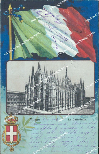 Ac892 cartolina milano - milano, la
