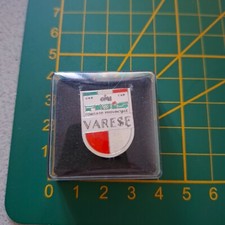 Distintivo pin spilla in argento fibis varese biliardo a stecca