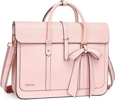 MOSISO Custodia Porta PC Donna, Laptop 15", in Pelle Borsa/Tracolla Convertibile