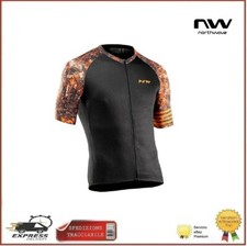 Maglia Bici Ciclismo Northwave Blade Manica Corta Nero Arancione Traspirante