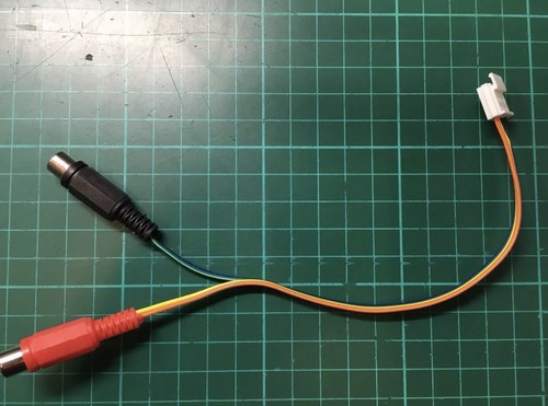 Cable stereo rca femelle - stereo, 25cm