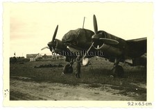 Orig. Foto Junkers Ju 88 aereo bombardiere a LENINGRADO Russia 1941
