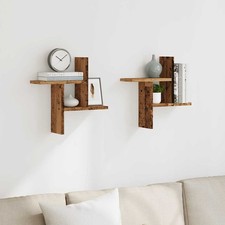 Mensole Da Parete 2pz Legno