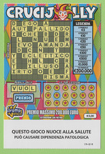 GRATTA E VINCI LOTTERIA CRUCIJOLLY PRIMO JOLLY VUOL VERGINE NUOVO DA COLLEZIONE