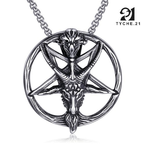 Collana uomo baphomet - collana,