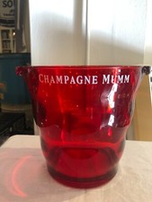 G.H. MUMM Red Champagne Ice Bucket Vintage secchiello porta ghiaccio design
