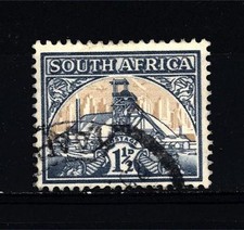 SOUTH AFRICA - SUD AFRICA - 1933-1954 - Miniera d'oro - 1 ½ P