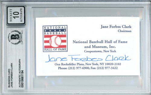 Jane forbes clark baseball - forbes, hof