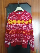 Maglione rosso con stampa