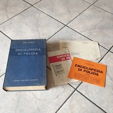Salerno - Enciclopedia di Polizia - Hoepli 1952 1°Ed. Leggi Regolamenti+Depliant