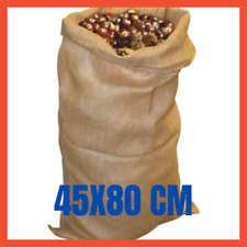 Sacco per Raccolta Sacchi Juta Olive Giardinaggio Regalo Caffè Natale 45X80 cm