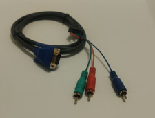 Lotto di 2 cavi componenti VGA