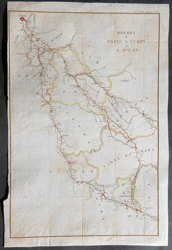 Stampa antica mappa - mappa, viaggio