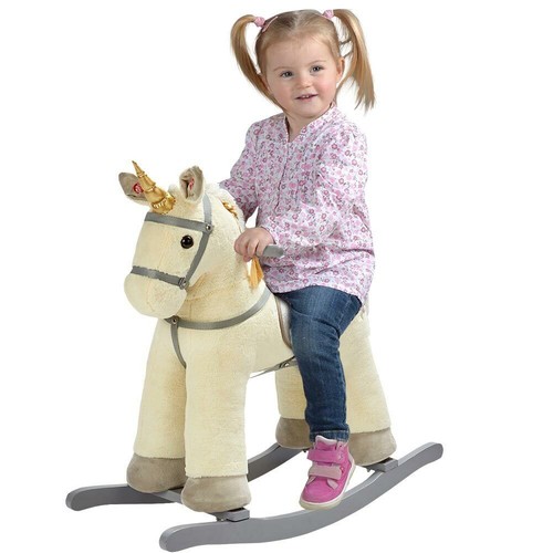 Unicorno dondolo cavalcabile - a,