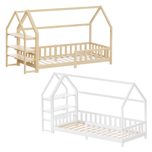 Letto bambini con scaffale