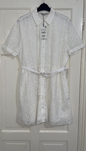 Abito mini camicia zara - abito, oyster