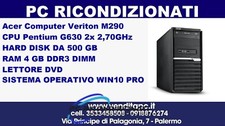PC Computer fisso Acer Veriton M290 CPU Pentium G630 RAM 4 Gb HDD 500 W10P O W11