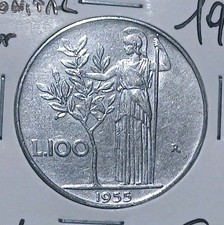 100 lire 1955 spl rara - 100,