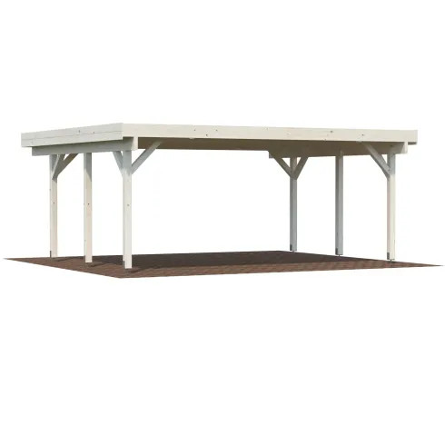 Carport auto doppio legno - auto,
