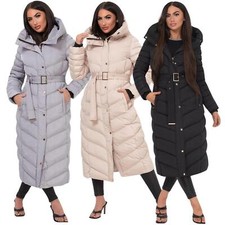 Piumino lungo imbottito donna